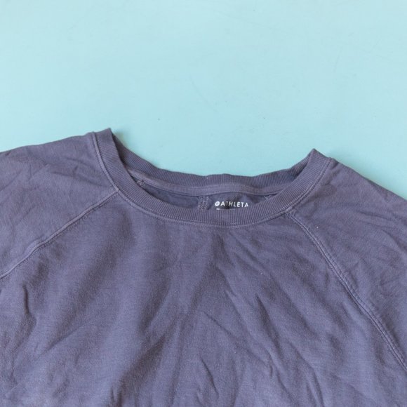 Athleta Sundown Blue Dip Dye Ombre Long Sleeve Pullover Sweatshirt Size Large - Picture 4 of 10